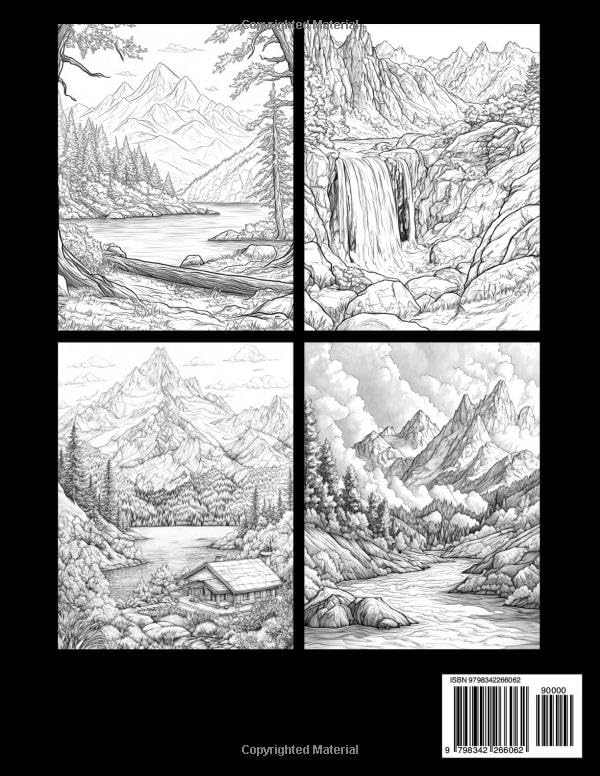 Majestic Mountains Back Cover