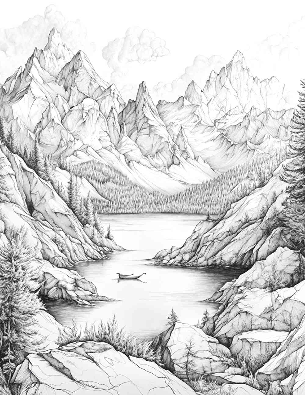 Majestic Mountains Sample Page 1