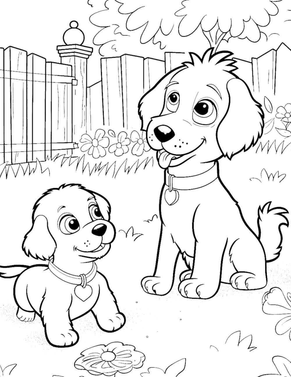 Playful Puppies and Children Sample 3