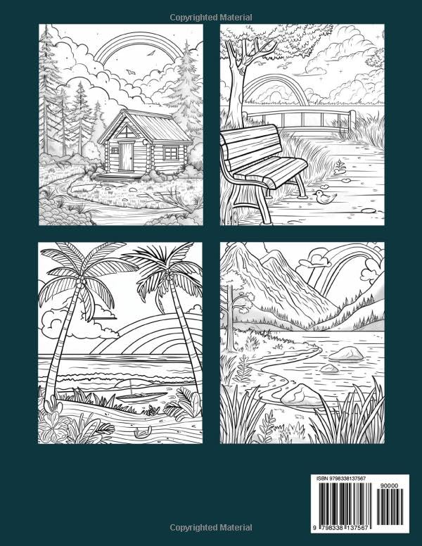 Relaxing Rainbows Back Cover