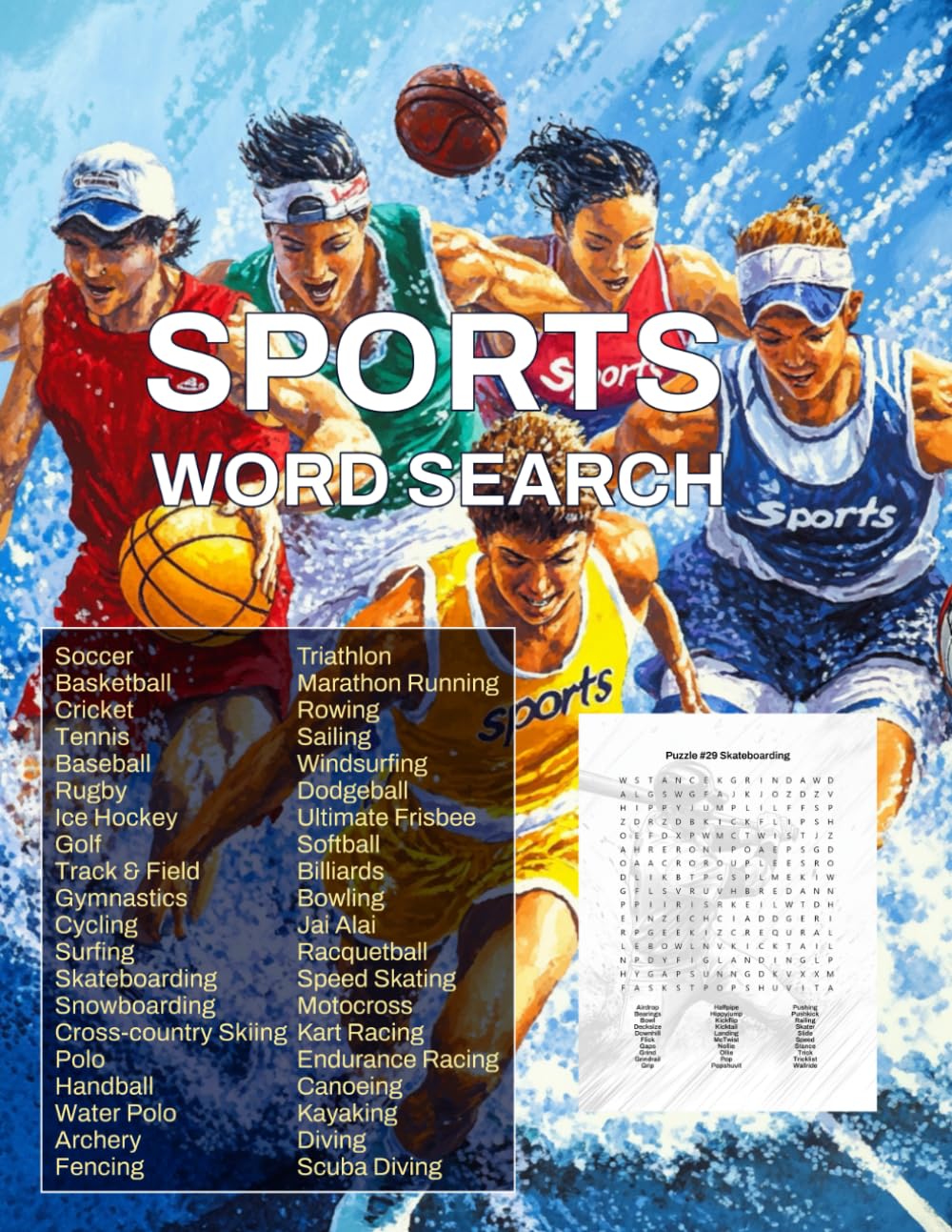 Sports Word Search Activity Book