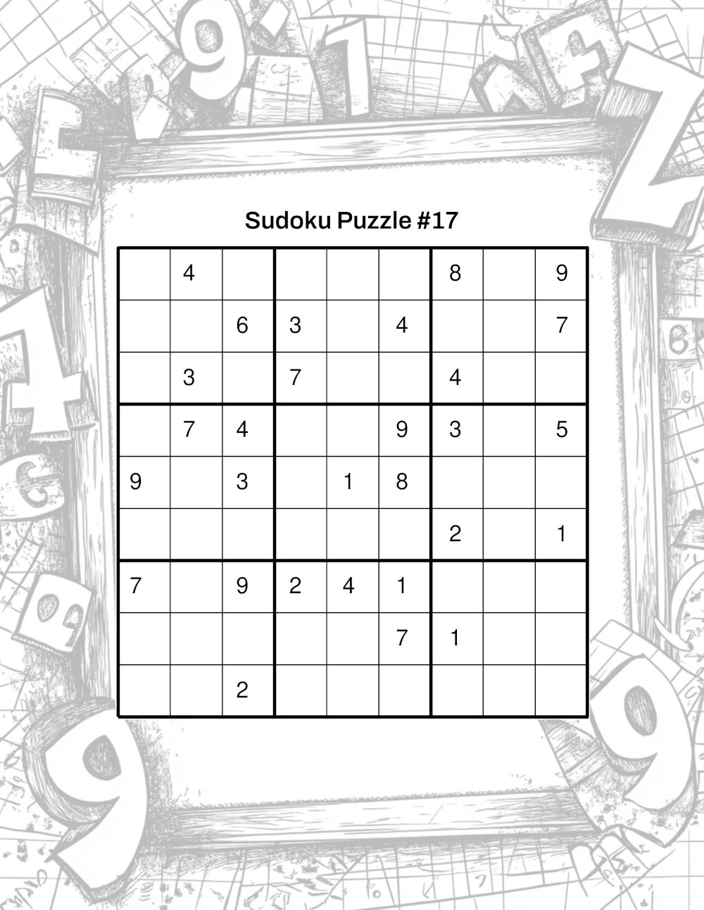 Advanced Level Sudoku Sample 3