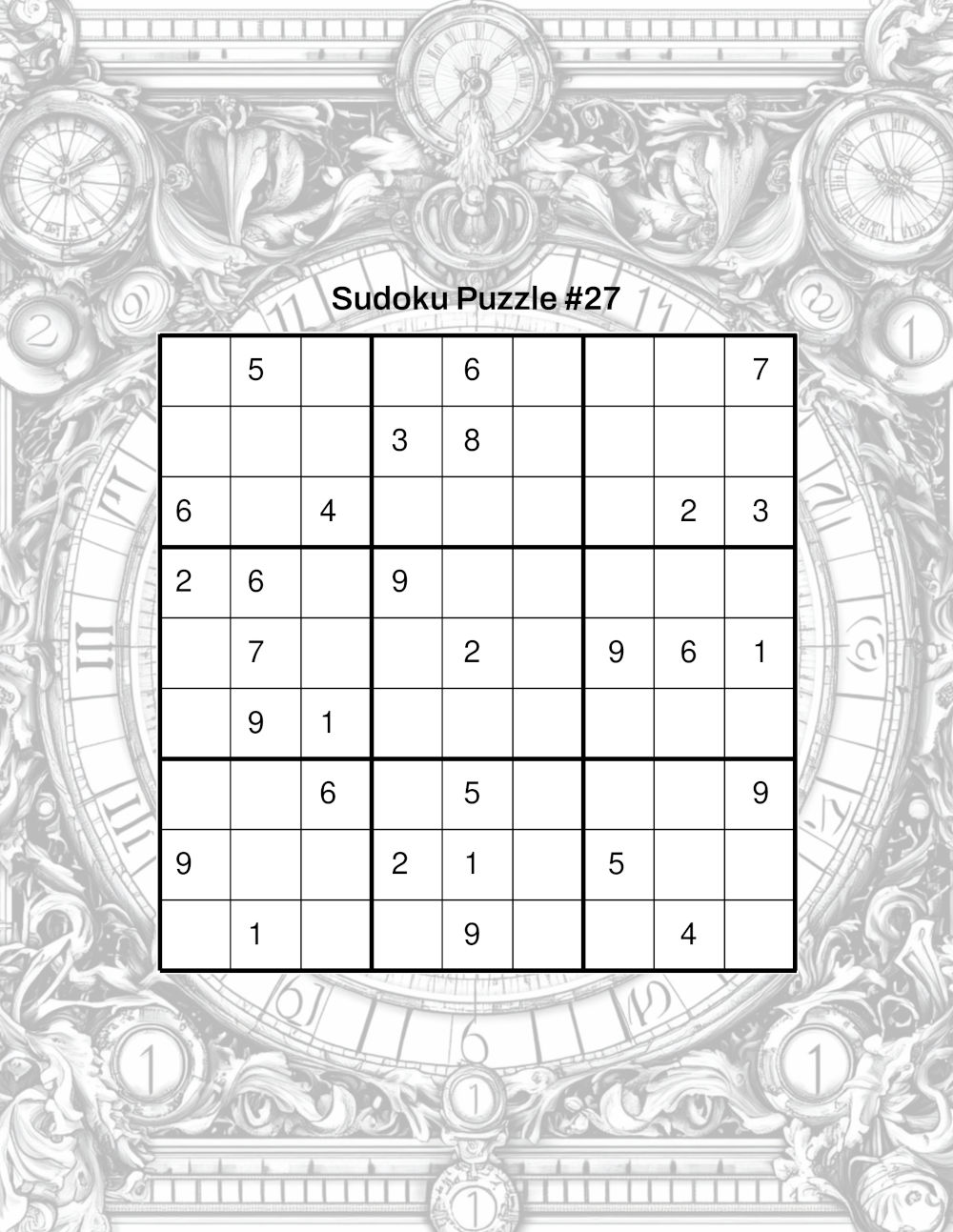 Advanced Level Sudoku Sample 3
