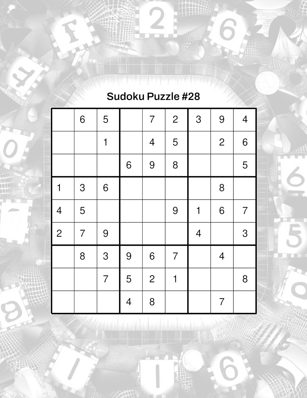 Beginner Level Sudoku Sample 3