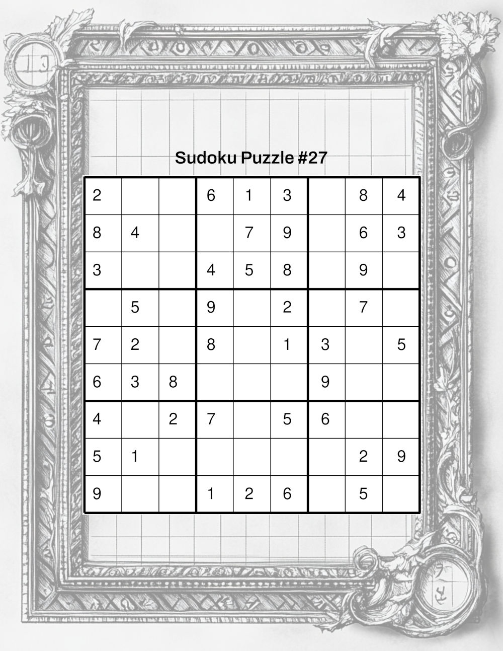 Beginner Level Sudoku Sample 3