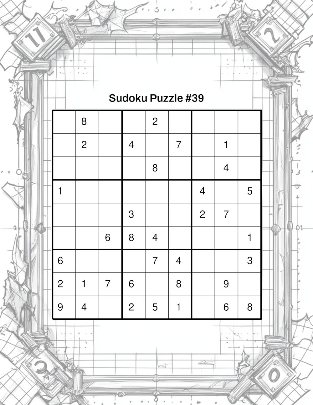 Intermediate Level Sudoku Sample 3