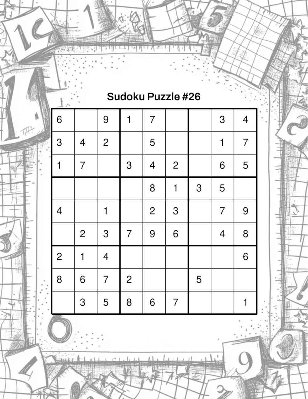 Easy Sudoku Puzzles Sample Page 2