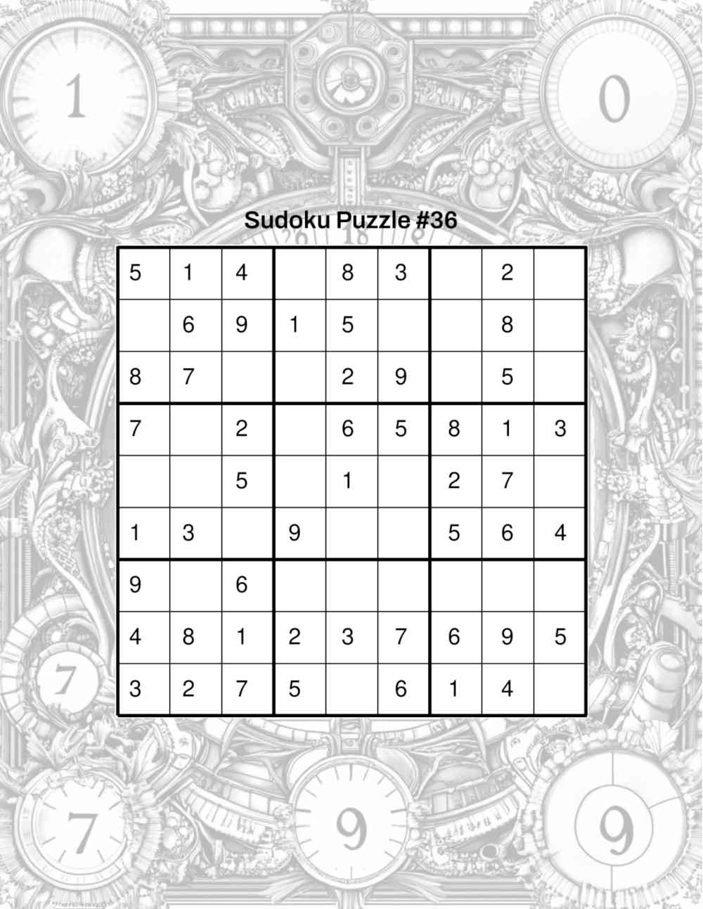Easy Sudoku Puzzles Sample Page 2