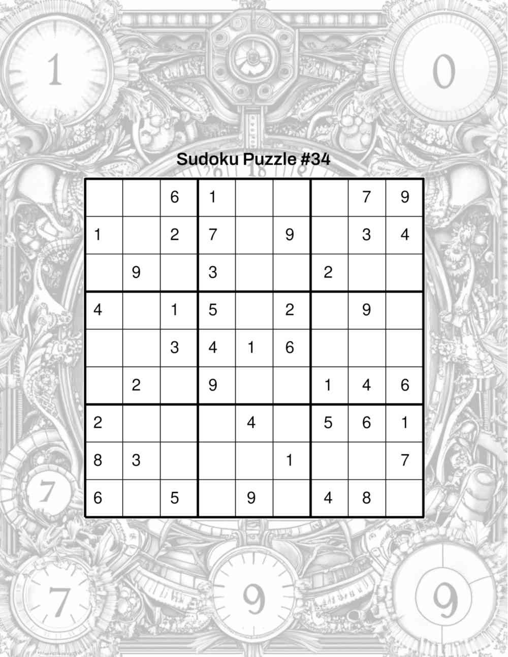 Intermediate Sudoku Puzzles Volume 2 Sample Page 3