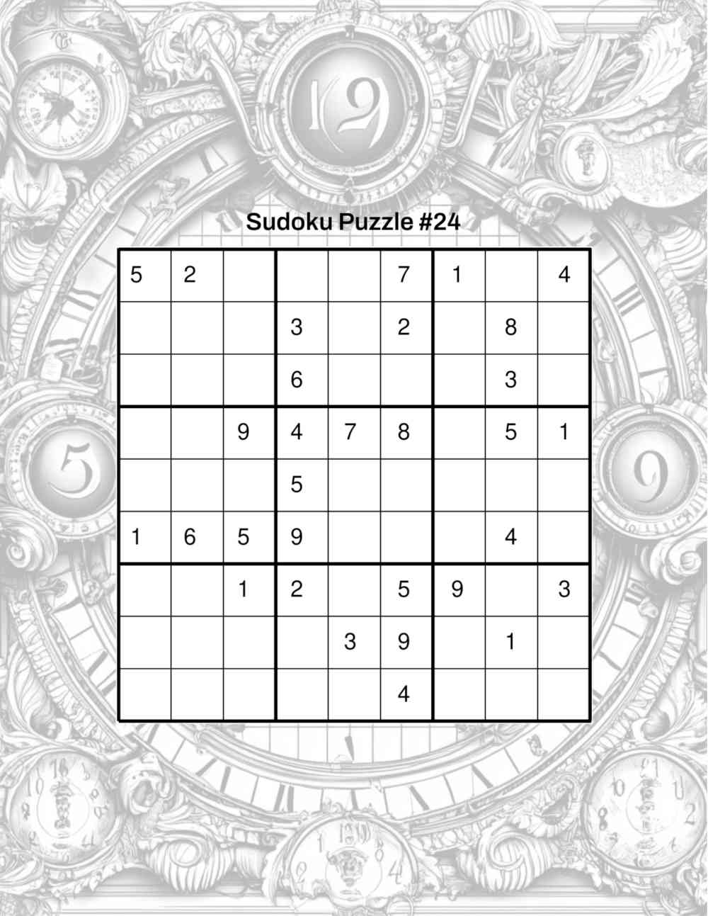 Difficult Sudoku Puzzles Book Sample Page 3
